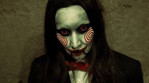 billy the puppet saw inspired makeup
