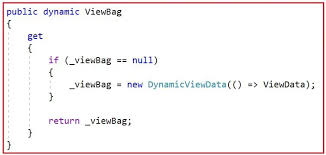 viewbag in asp net core mvc with