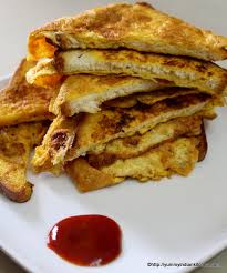 bread omelette recipe or omelet
