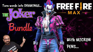 draw free fire joker