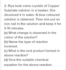 copper sulp solution in a beaker