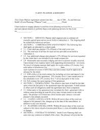 Event Planning Service Agreement Template Lostranquillos
