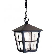 Garden Lantern Hanging On Chain Black