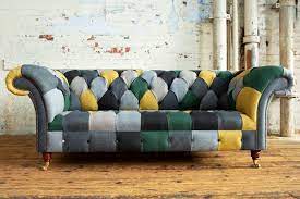 York Patchwork Chesterfield Sofa