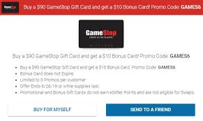 Expired Egifter Buy 90 Gamestop Gift Card Get 10