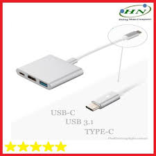 Cáp chuyển USB Type C sang HDMI + USB 3.0 + TypeC - USB OTG Thương hiệu OEM