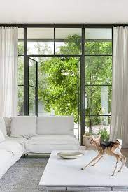 Living Room Design With Open Garden Views