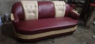 brown wooden rz 5 seater designer sofa