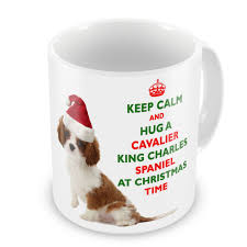 christmas keep calm and hug a cavalier