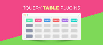 5 best jquery table plugins free and