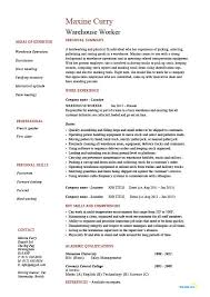 Warehouse Associate Resume samples  Work Experience Resume Templates