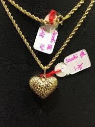 18k saudi gold necklace al code