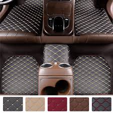 universal 5pcs leather car floor mats