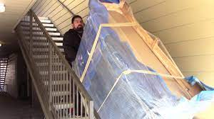 Invest in plastic furniture sliders to place under legs to easily slide a couch, chair or table across carpet or hardwood floors. How To Move A Heavy Dresser Upstairs By A Professional Mover Youtube