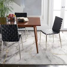 sophisticated marble pattern rug under