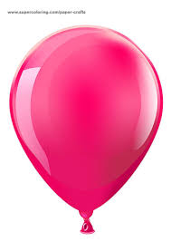 Pink Balloon Photo Prop Template Free Printable Papercraft Templates