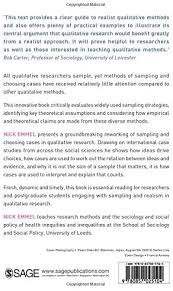 Download our survey and data intelligence case studies. Sampling And Choosing Cases In Qualitative Research A Realist Approach By Emmel Nick Amazon Ae