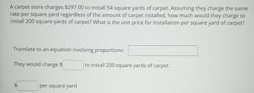 carpet charges 297 00 to install