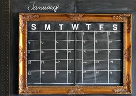 Easy Diy Chalkboard Calendar