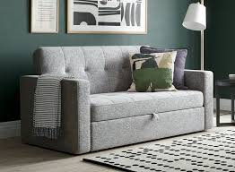 Haze Sofa Bed 2 Seater Grey Fabric
