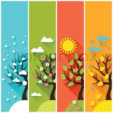 They repeat year after year. Vertical Banners With Winter Spring Stock Vector Colourbox