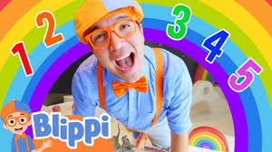 blippi learns numbers with rainbow
