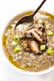 vegan white bean and mushroom soup