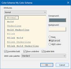 color configuration in securecrt