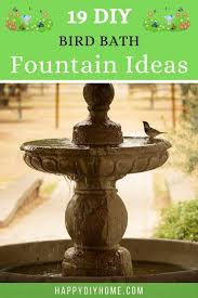See more ideas about bird bath, diy bird bath, garden crafts. 19 Bird Bath Fountain Ideas Happy Diy Home