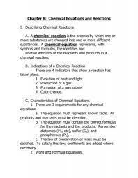 Chemical Equations And Reactions