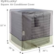 Large square central air conditioner cover. Kylinlucky Air Conditioner Cover For Outside Units Ac Covers Fits Up To 24 X 24 X 30 Inches Parts Accessories Air Conditioners Accessories Femsa Com