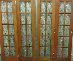 antique bevel glass bi fold doors