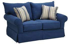 blue denim fabric modern sofa