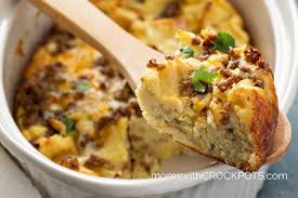 Crockpot breakfast casserole (gf, lc, k). Crockpot Breakfast Casserole Recipe Moms With Crockpots