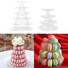 Details About Plastic 4 6 Tier Macaron Tower Display Macaron Stand For French Macarons