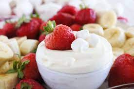 marshmallow fruit dip with cream cheese
