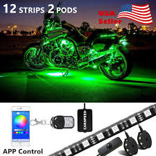 14 Rgb Motorcycle Led Neon Under Glow Pod Lighting Kit For Harley Davidson Music Sycchileconsultores Cl