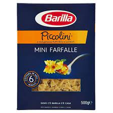 Barilla Mini Farfalle Piccolini 500gr Seppi Onlineshop 1 34 gambar png