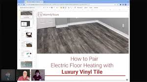 how to pair electric floor heating with