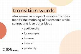 8 types of transition words and how to