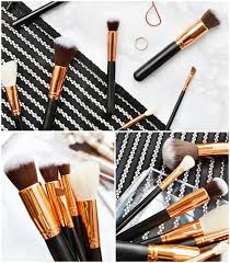 zoeva style rose gold makeup brush set