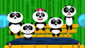 FIve Little Pandas | nhạc thiếu nhi vui nhộn | hoc tieng anh qua bai hat -  YouTube