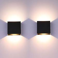 Glighone 2pcs Led Wall Lights Indoor Up