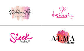 cosmetic makeup beauty or salon logo