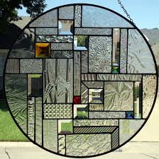 large 20 inch round stained glass