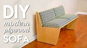 how to build a diy modern plywood sofa