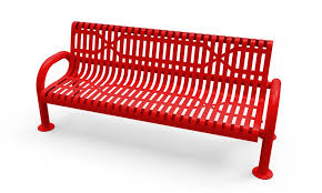Modern Bench With Back And U Legs