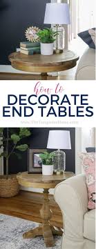 to decorate end tables