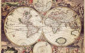 hd wallpaper old world map painting
