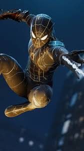 spiderman no way home black gold suit